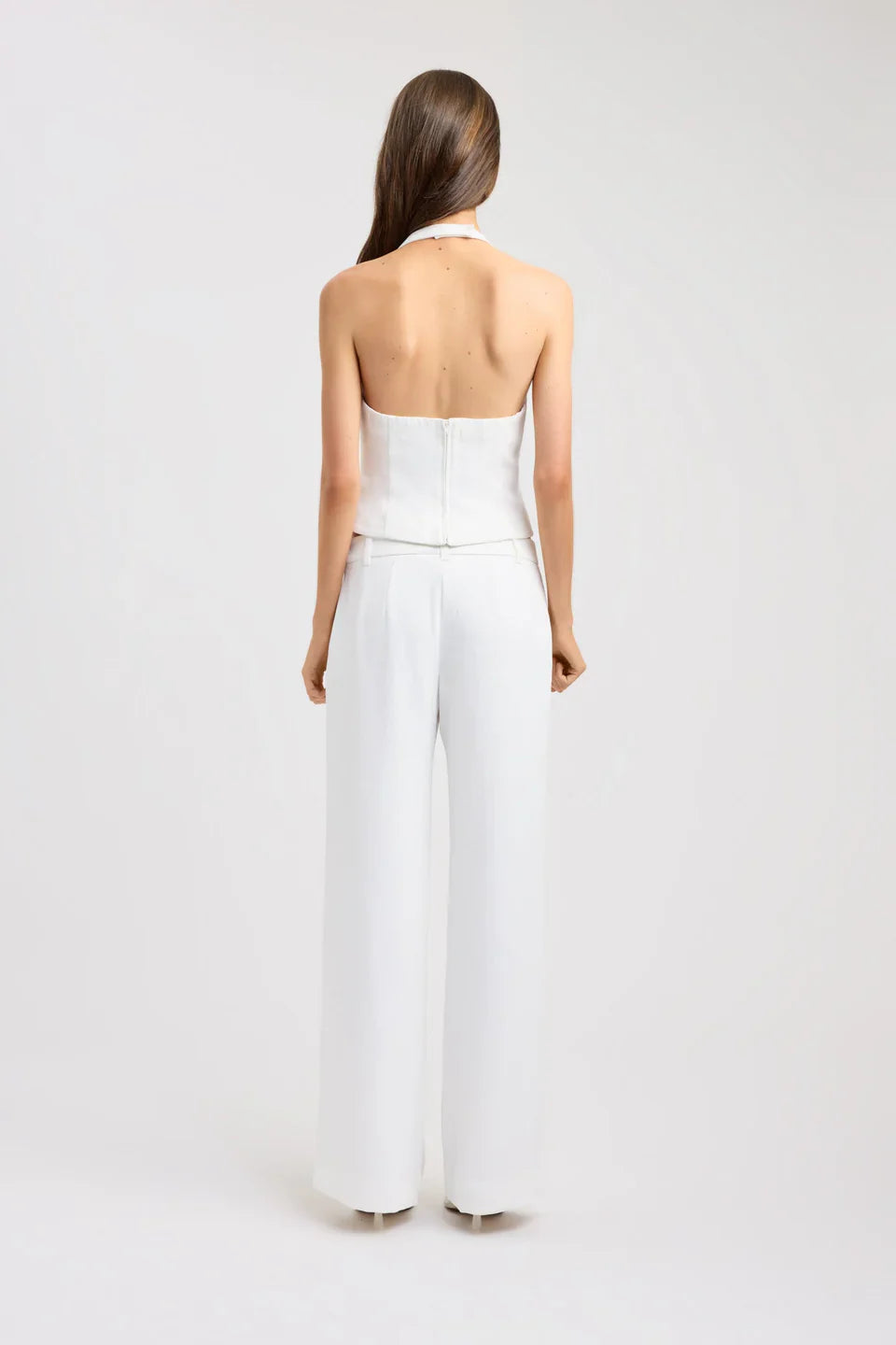 Ivory Contour Halter Top