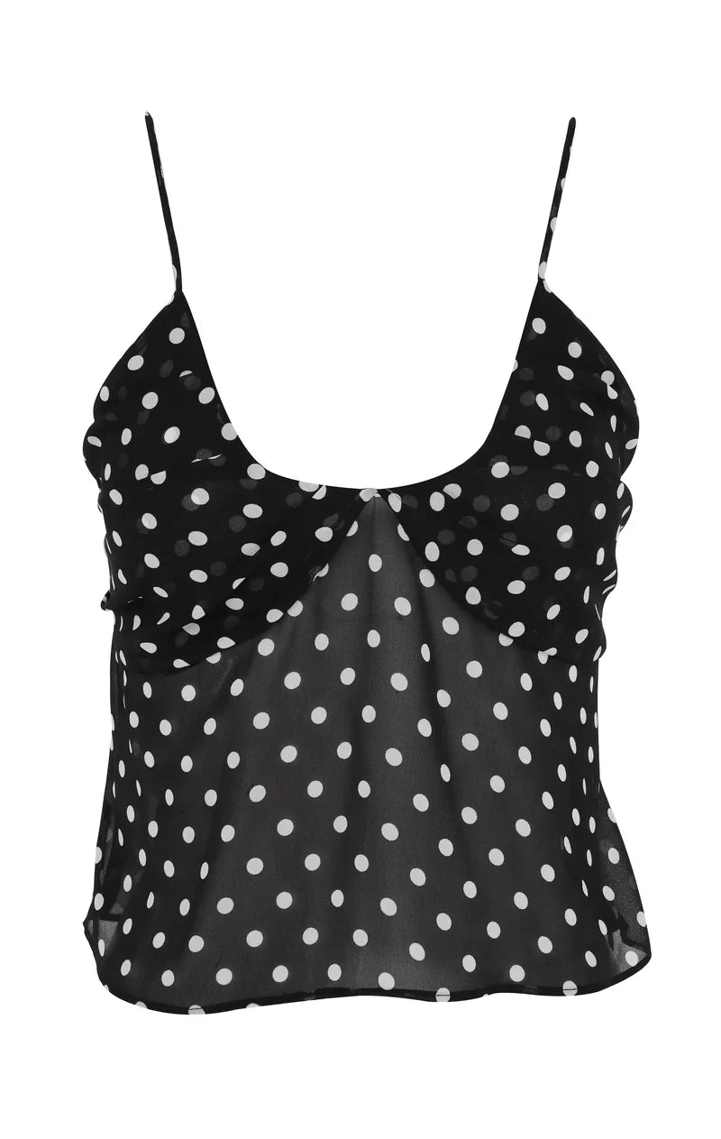 Midnight Dot Sheer Cami