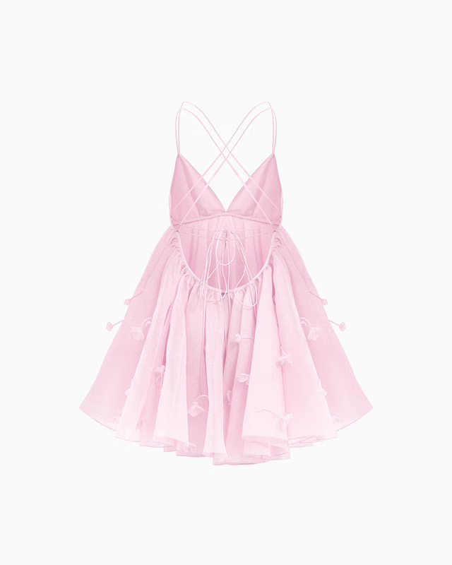 Petal Cloud Pink Mini Dress
