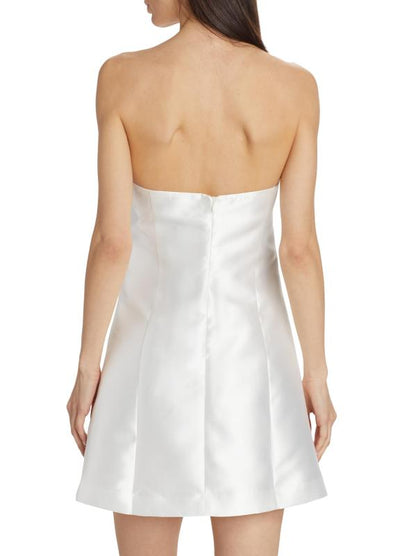 Petal Satin Mini Dress