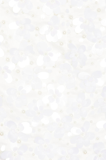 White Beaded Mini Dress