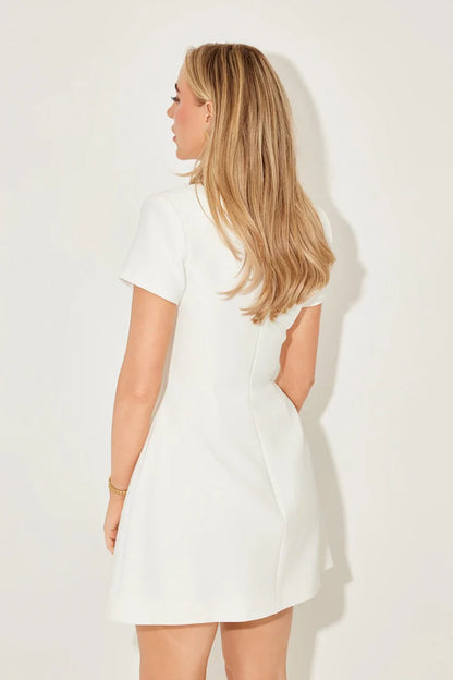 Ivory Chic Tailored Dress