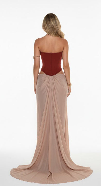 DH PRE-SPRING Series | "Nyx Nocturne" Draped Grecian Maxi Gown
