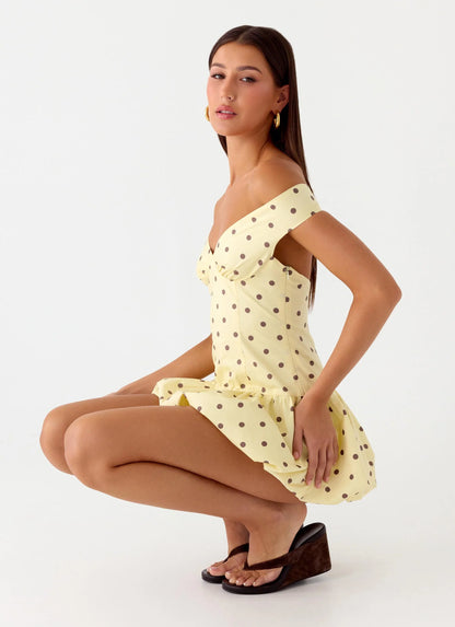 Honey Dottie Flare Mini Dress