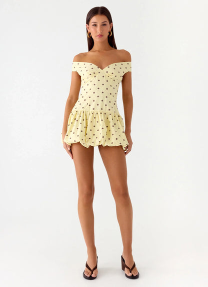 Honey Dottie Flare Mini Dress