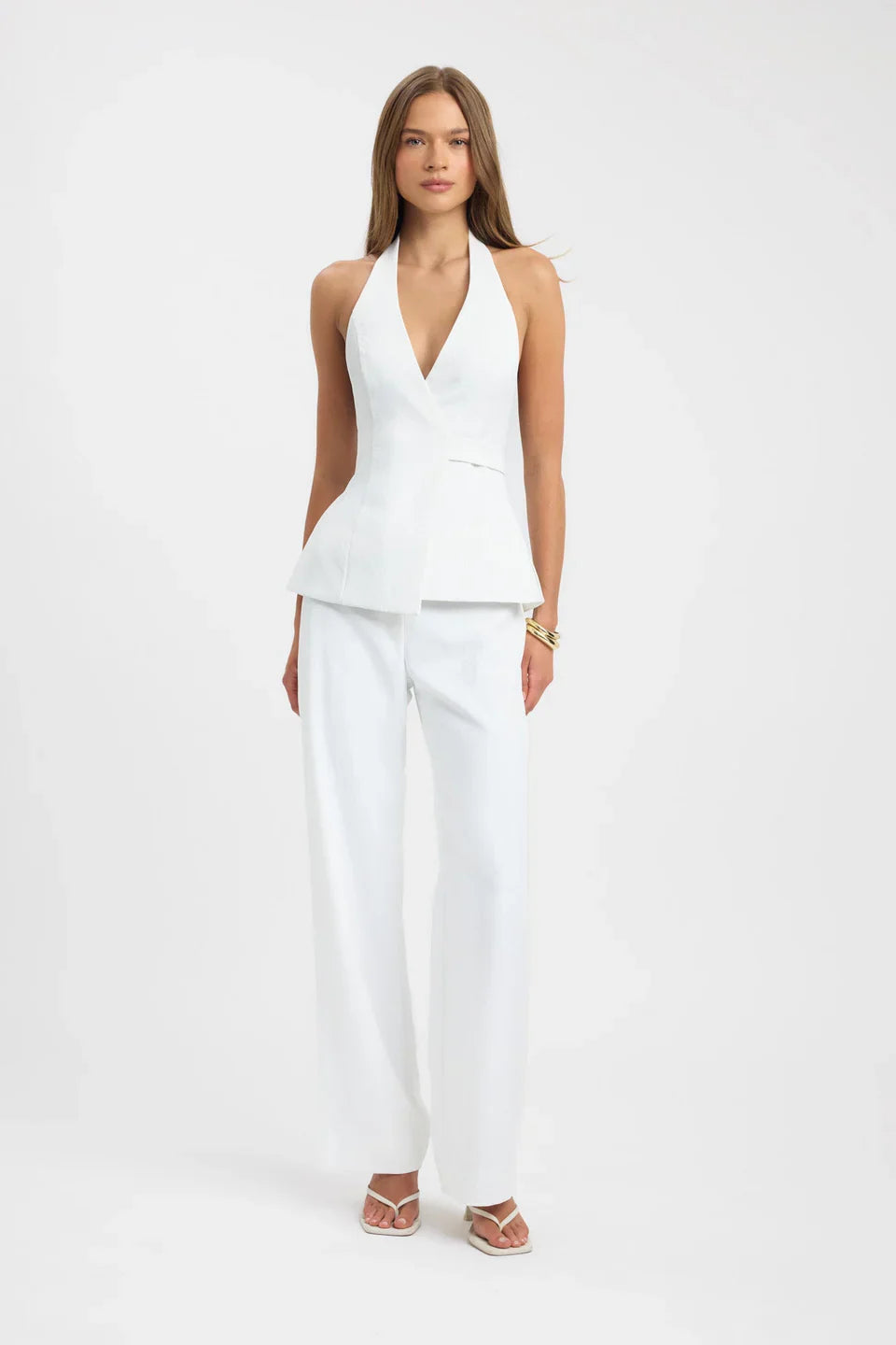 Ivory Tie Halter Top