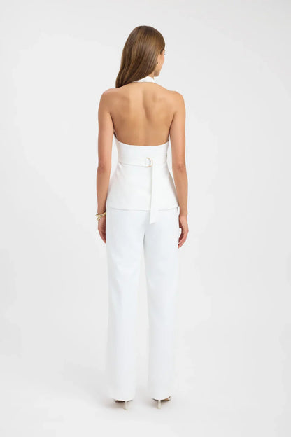 Ivory Tie Halter Top