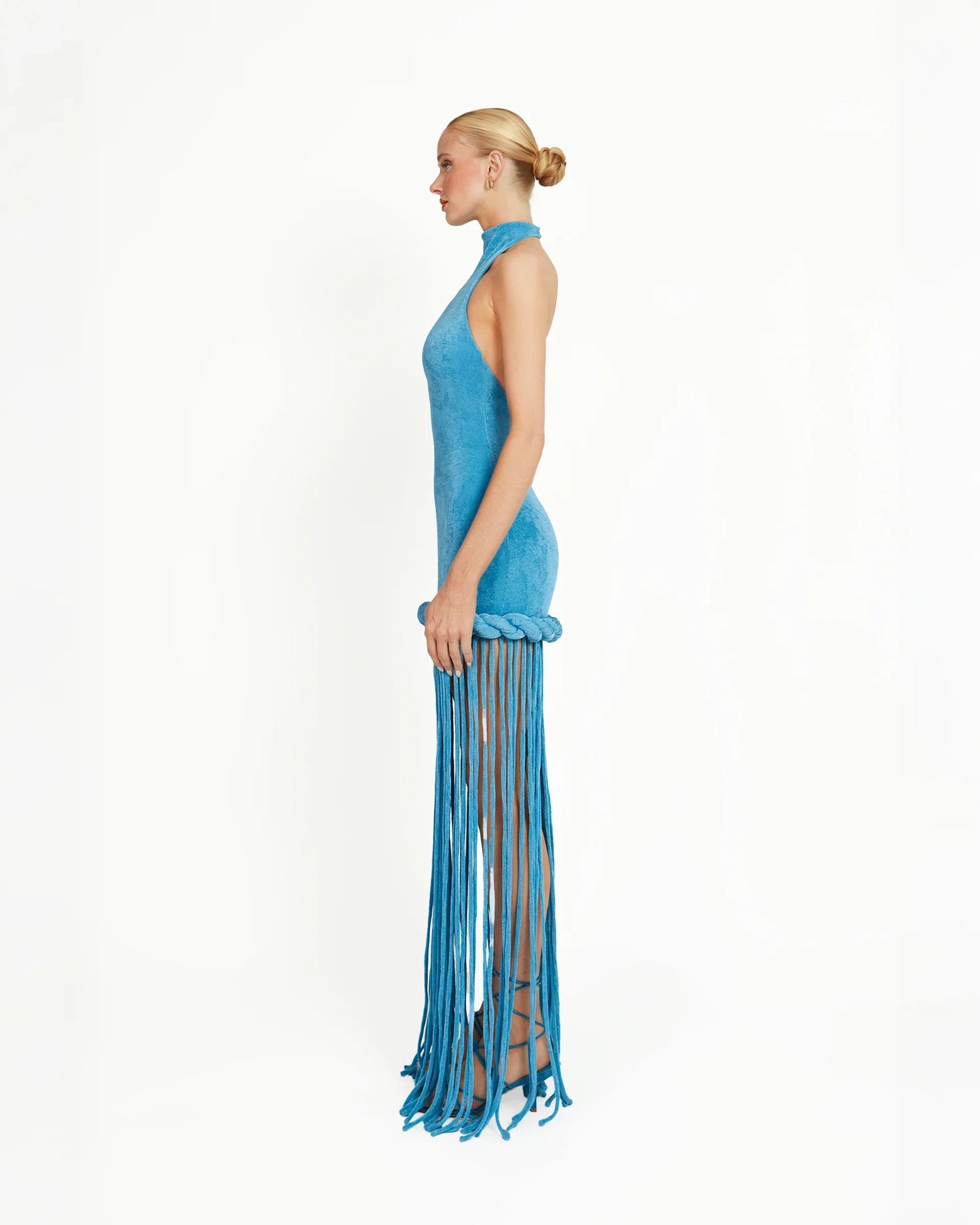 Midnight Tide Velvet Gown