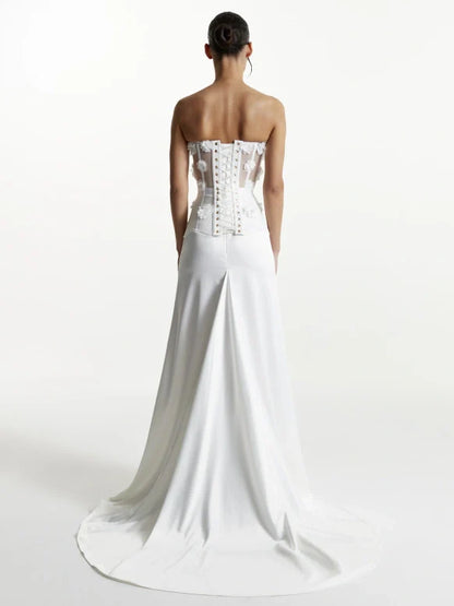Ivory Bloom Corset Top