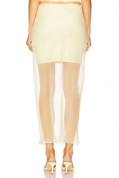 Solea Sheer Layer Mini Skirt