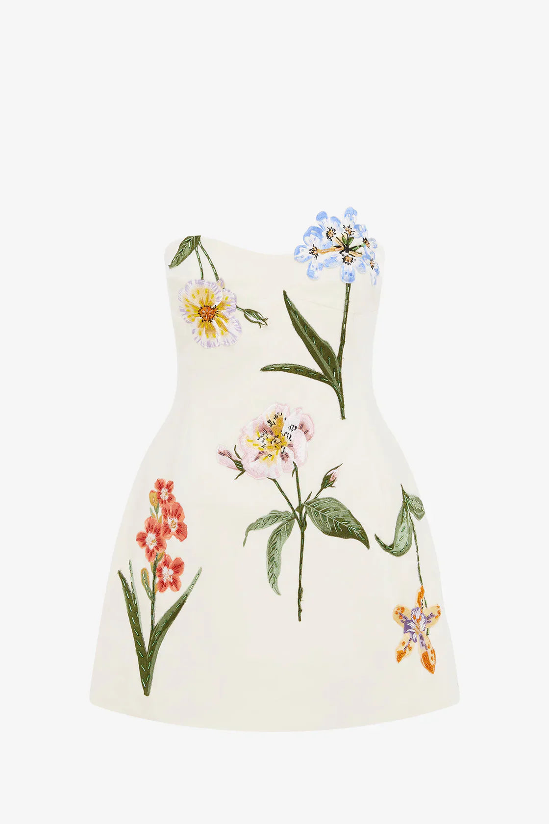 Ivory Bloom Mini Dress