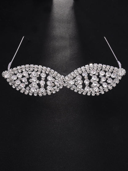 Rhinestone Frameless Party Glasses – Sparkle Vibes