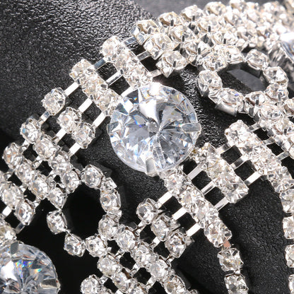 Rhinestone Tassel Shoulder Chain – Glam Dress Accessory