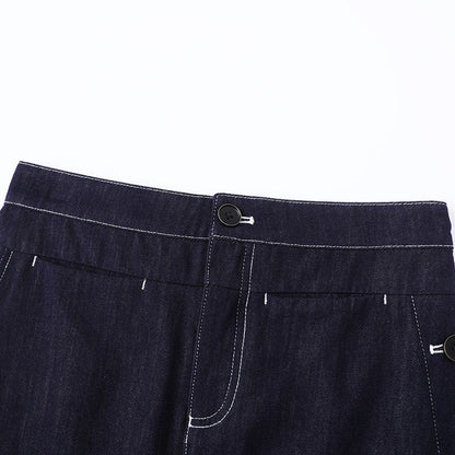 Midnight Edge Denim Mini Skirt