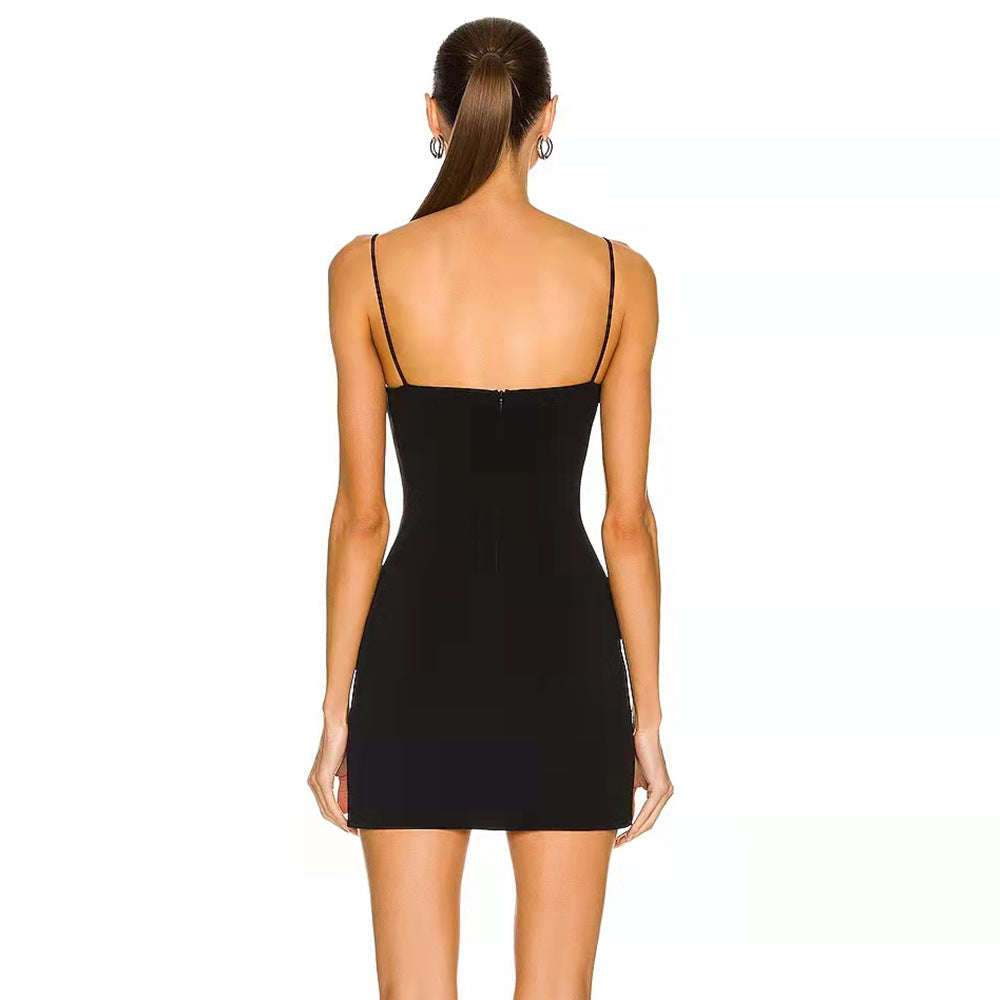 Midnight Bouquet Bandage Mini Dress