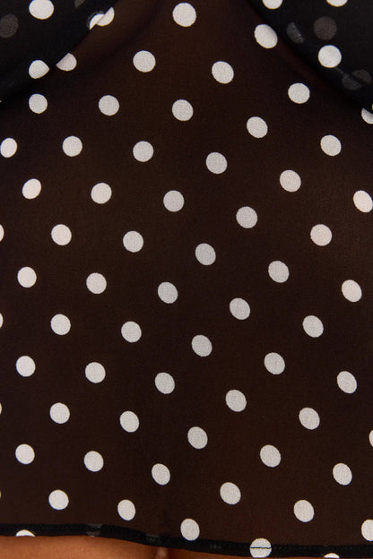 Midnight Dot Asym Mini Skirt
