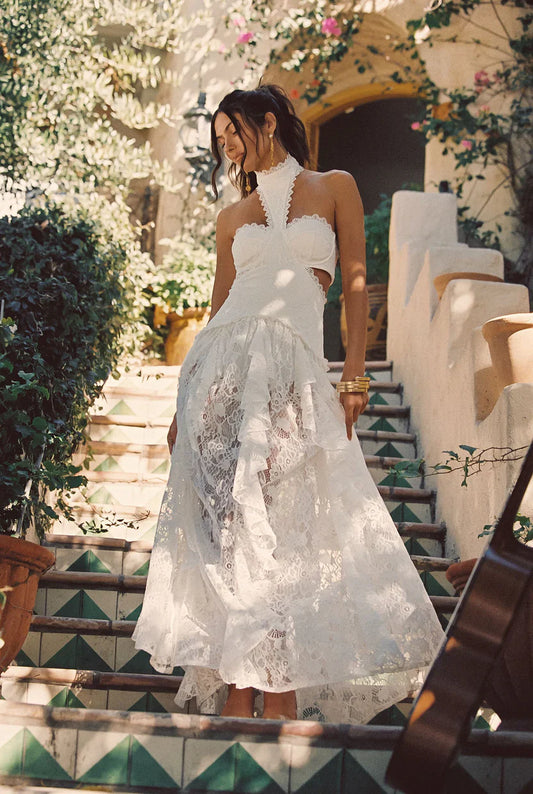 Ivory Solstice Lace Gown