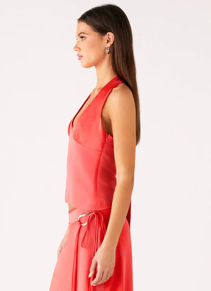 Last Summer Halter Crop Top