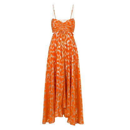Golden Sunset Escape Dress