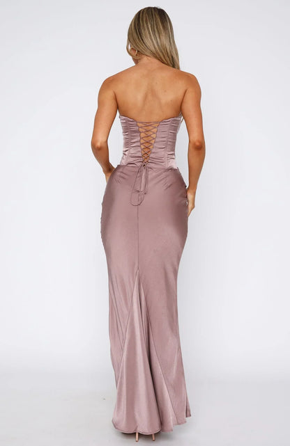 Smoky Amethyst Corset Gown