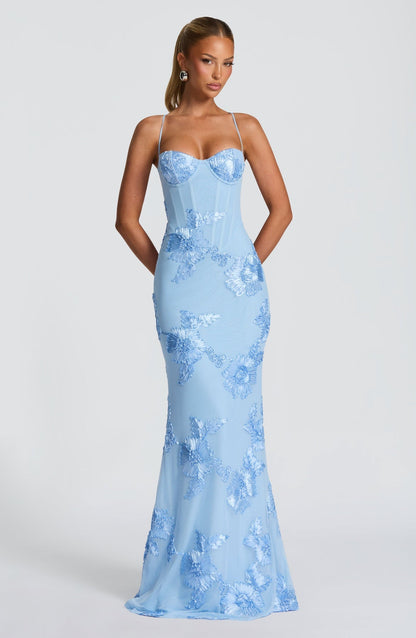 Blue Seraphina Mermaid Gown