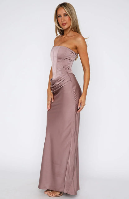 Smoky Amethyst Corset Gown